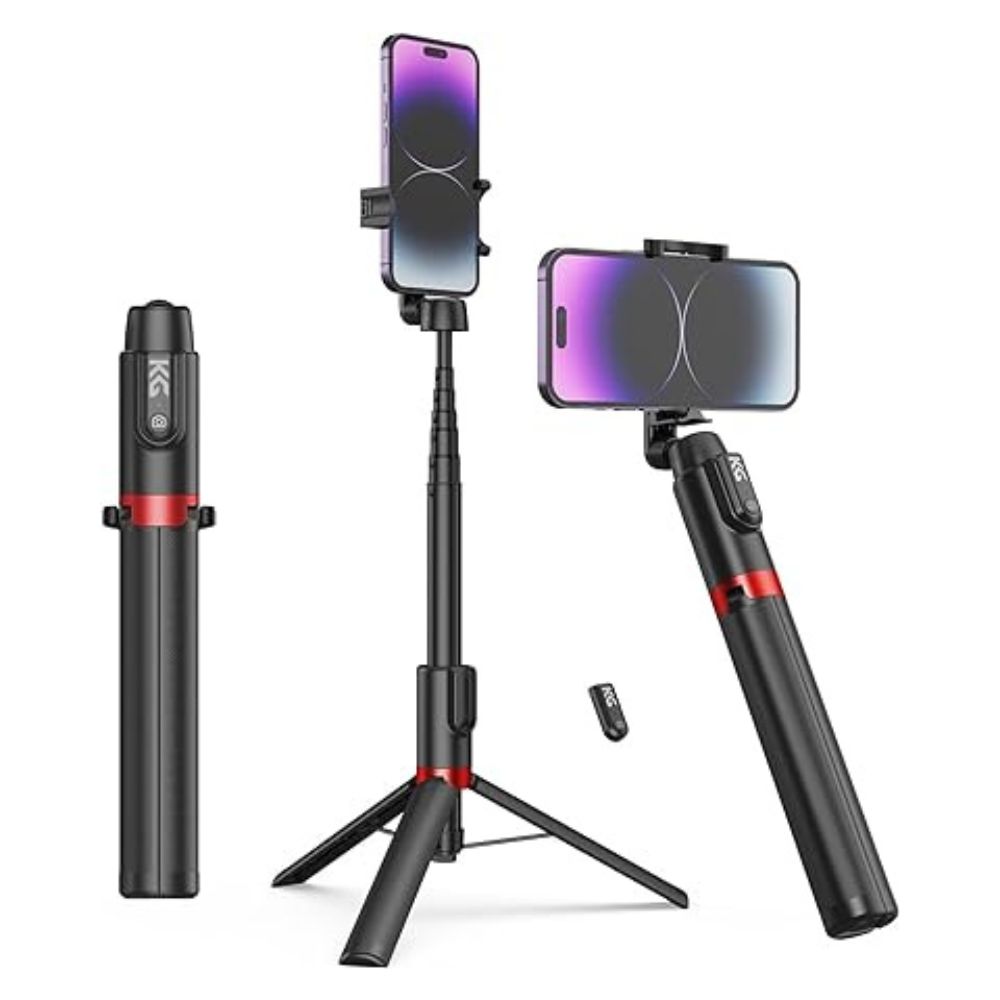 Soporte tripode y selfie stick KraftGeek 202 - 51"